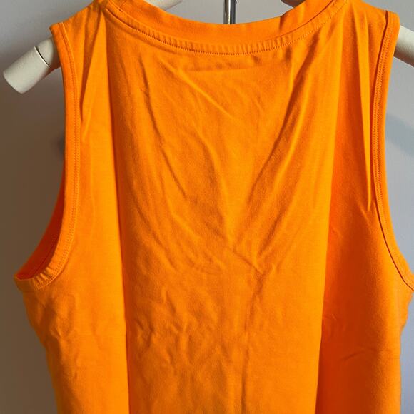 A New Day Women's Orange U-Neck Slim Fit Wide Strap Tank Top - Size Large - NWT - Picture 7 of 7